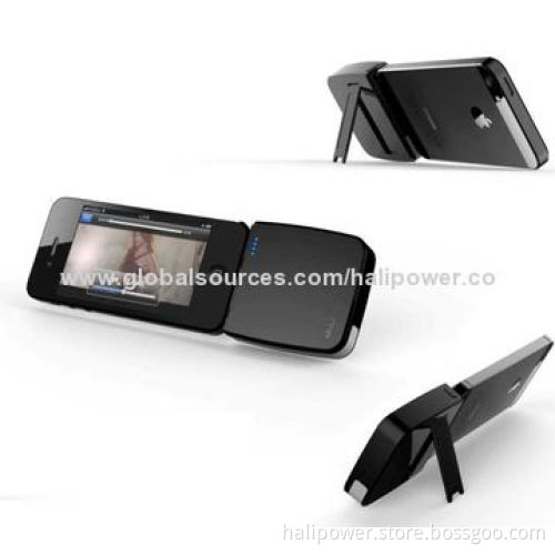 2,200mAh Lightning Connector Battery Charger, Kickstand Design, Stylish and Compact
